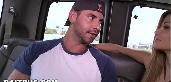  BAIT BUS - Steven Ponce and Vanessa Foxxx Trick Bostonian Tourist Girth Brooks Into Having Gay Sex